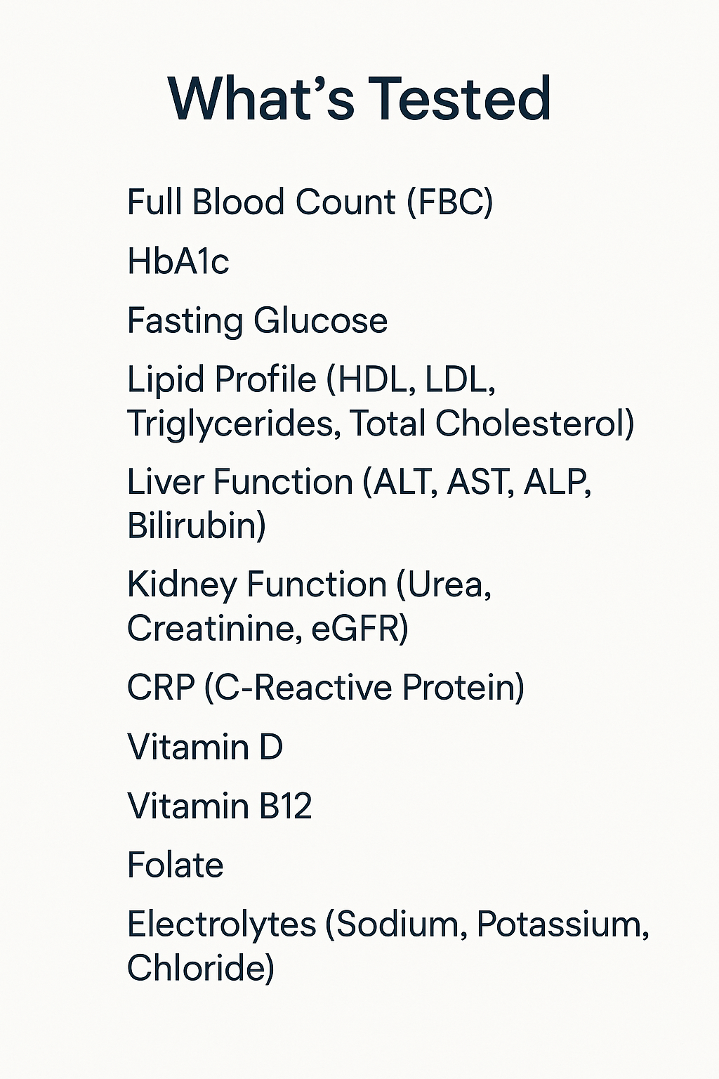 Longevity Baseline Test